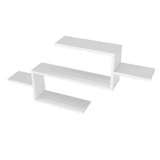 Stenska polica 104x49.4x14.5cm Bela