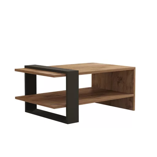 Kavna miza 80x35x55cm, Oreh-Antracit