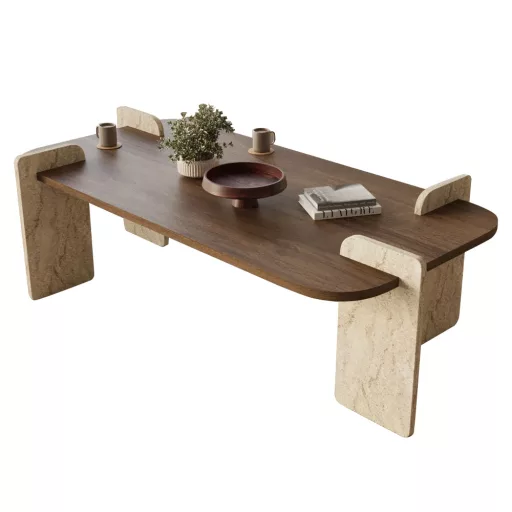 Kavna miza 130x35x60cm, Oreh