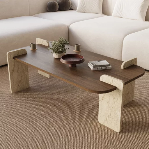 Kavna miza 130x35x60cm, Oreh