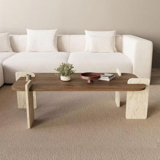 Kavna miza 130x35x60cm, Oreh