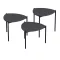 3-delni set kavnih miz, antracit