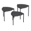3-delni set kavnih miz, antracit