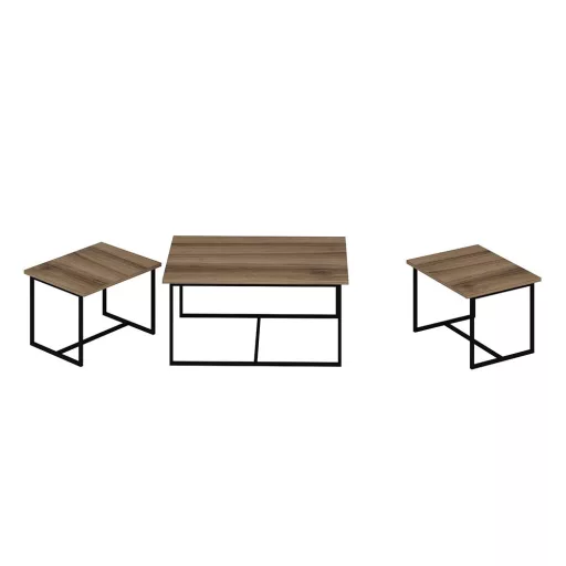 3-delni set kavnih miz, oreh