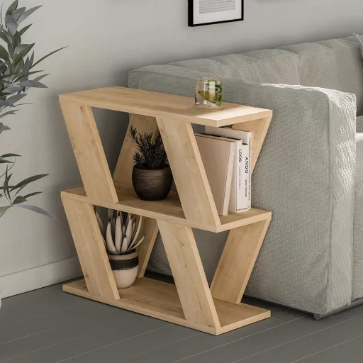 Stranska miza 60x57x22cm, Oreh