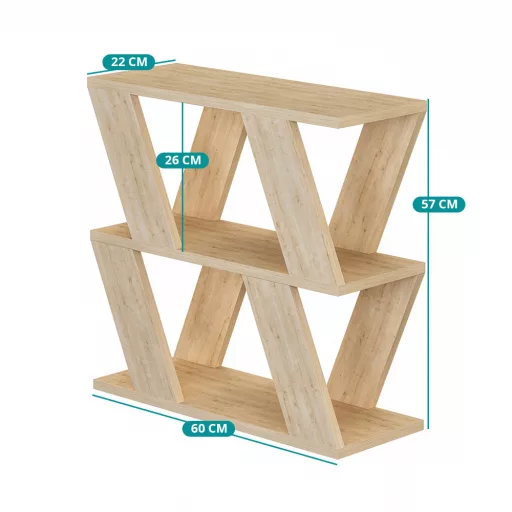 Stranska miza 60x57x22cm, Oreh