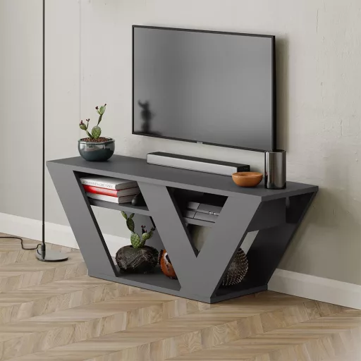 TV miza 110x40x30cm, antracitna
