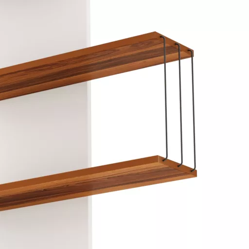 Polica za steno 96x64x19cm, Bor-Bela