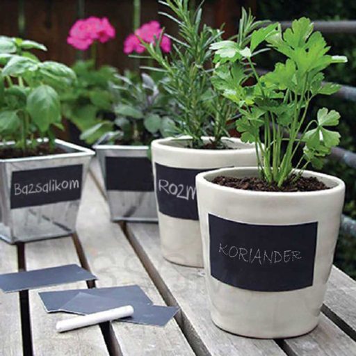 Samolepilna tabla za kredo s 5 barvnimi kredami - Kreativna rešitev