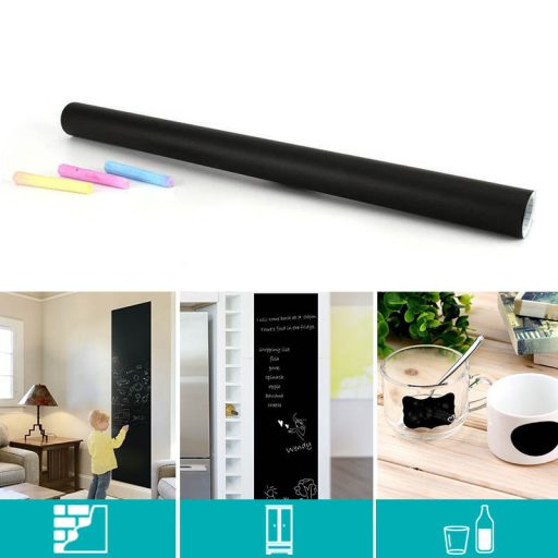 Samolepilna tabla za kredo s 5 barvnimi kredami - Kreativna rešitev