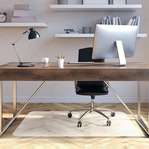 Prozoren zaščitni podložek za stol - Trajna odpornost proti praskam in obrabi, 100x70 cm