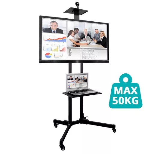 Mobilna stojala za predstavitve s TV, prenosnikom in projektorjem - nastavljiva in prenosna