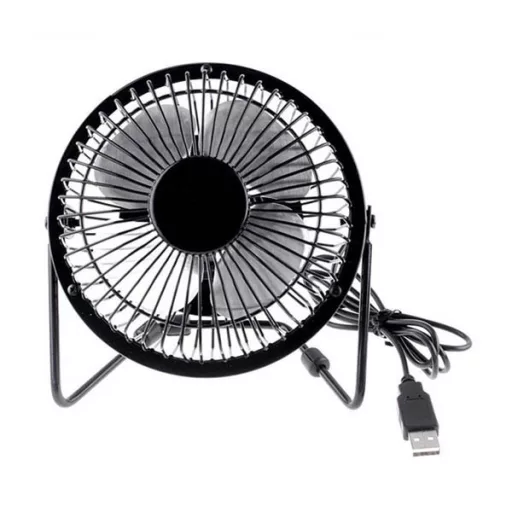 USB namizni ventilator z nastavljivim kotom za prenosne računalnike in osebne računalnike
