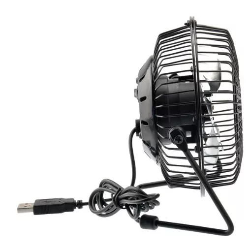 USB namizni ventilator z nastavljivim kotom za prenosne računalnike in osebne računalnike