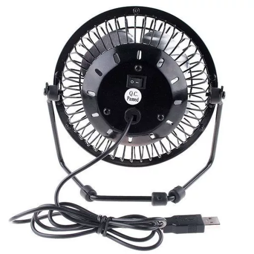 USB namizni ventilator z nastavljivim kotom za prenosne računalnike in osebne računalnike