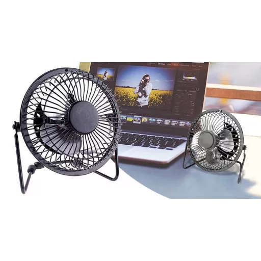 USB namizni ventilator z nastavljivim kotom za prenosne računalnike in osebne računalnike