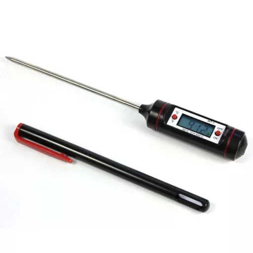 Digitalni kuhinjski mesni termometer - meri od -50 do +300 °C, preklop °C/°F, idealen za meso, otroško hrano in omake