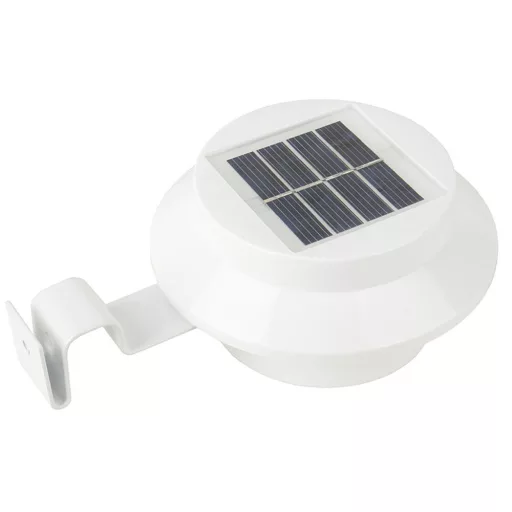 Solarna zunanja svetilka set - bela, vremensko odporna, brezžična, 8-urni osvetlitev