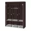 Prenosna omara z zadrgo - 130x45x170 cm, rjava