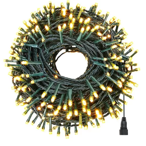 LED luči na vrvici v različnih velikostih in barvah - 120 LED - topla bela