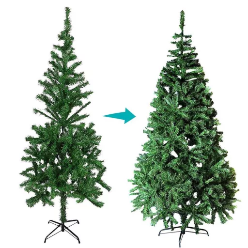 Nordmann umetno božično drevo z metalno osnovo - 210 cm, 1000 vej