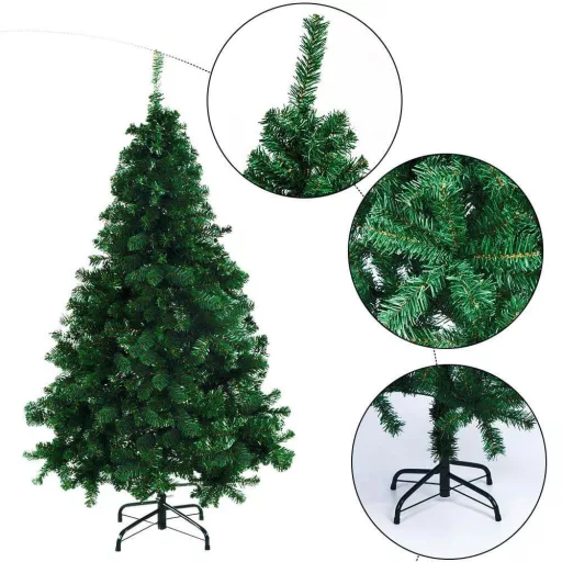 Nordmann umetno božično drevo z metalno osnovo - 210 cm, 1000 vej
