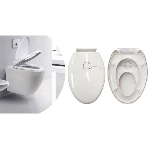 2-v-1 WC sedež z otroškim zmanjšanjem za enostavno učenje na kahlici