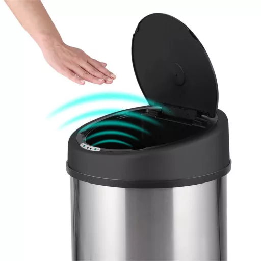 30L Brezstični Senzorski Koš za Smeti iz Nerjavečega Jekla - Različne Velikosti