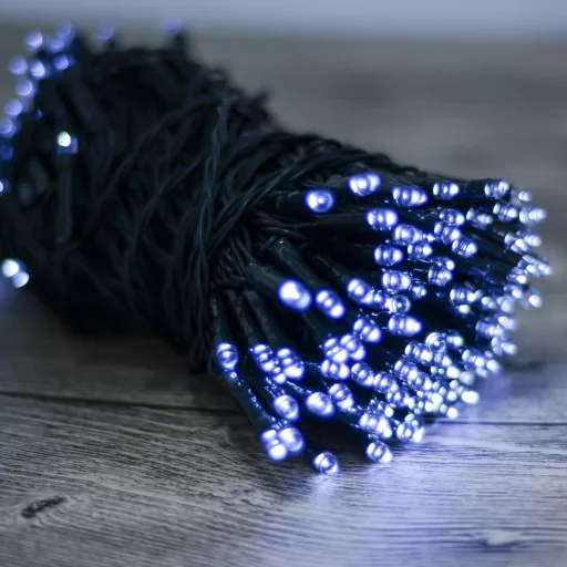 100 LED Solar Garden String Lights - 10m, Vodoodporne, Samodejno vklop/izklop