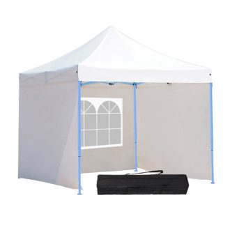   Zložljiv vrtni paviljon 2,9x2,9m s stranskimi stenami in torbo za prenašanje - odporen na vreme, enostavna postavitev