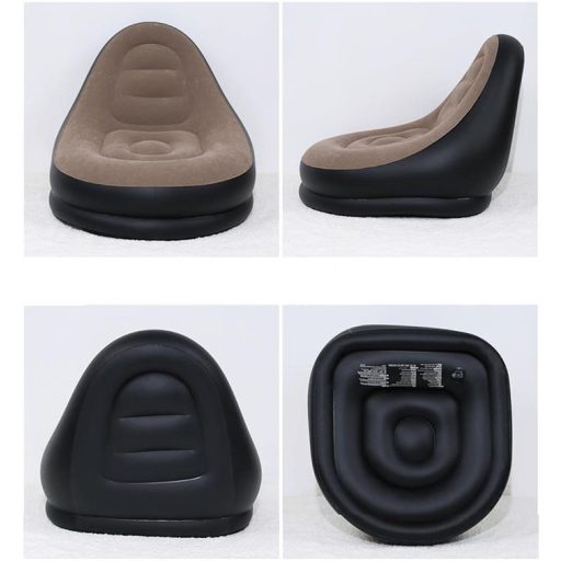 Napihljiv stol s podnožjem - prenosljiv mehak material za notranjo in zunanjo uporabo