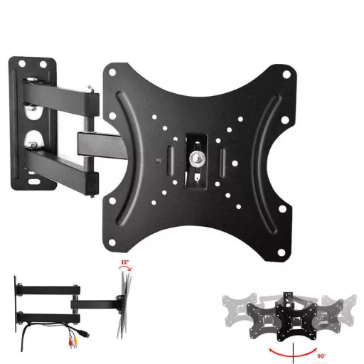 Zložljivo in nagibno stensko nosilo za televizorje za zaslone 14-42", kapaciteta 50 kg