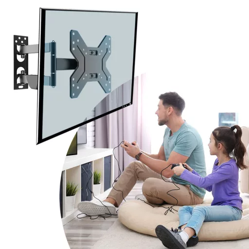 Zložljivo in nagibno stensko nosilo za televizorje za zaslone 14-42", kapaciteta 50 kg