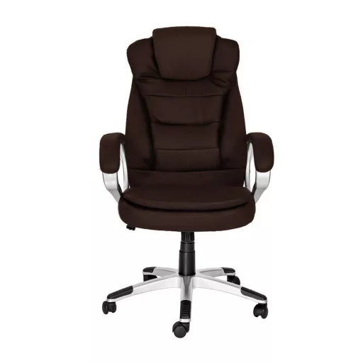 RELAX izvršna pisarniška stolica z ergonomskim dizajnom in nastavljivo višino - rjava