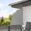 Zložljiva senčnica v obliki ventilatorja 140 cm, siva - enostavna namestitev in zaščita pred vetrom/soncem