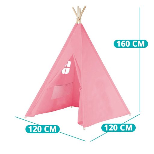 Otroški indijski šotor - notranja/zunanja igralnica, enostavna sestava, 3 barve