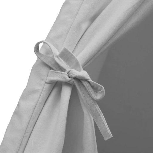 Otroški indijski šotor - siva, notranja/zunanja hišica za igro s stabilno strukturo