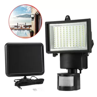   60 LED Solar Motion Sensor Floodlight with IP65 Weather Resistance