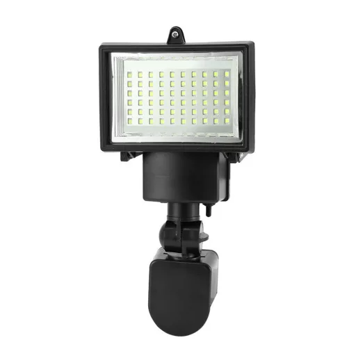 60 LED Solar Motion Sensor Floodlight with IP65 Weather Resistance