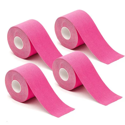 4-Pack Kinezio trak v različnih barvah - 5 cm x 5 m, vodoodporen in zračen