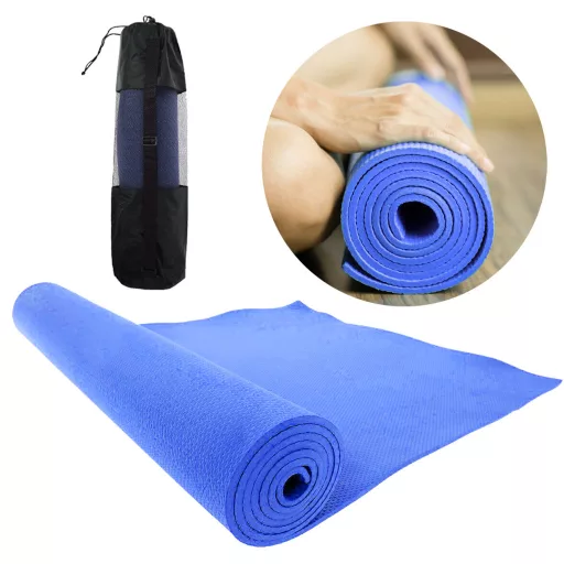 6 mm debela nedrseča joga podloga s torbo - na voljo v 3 barvah