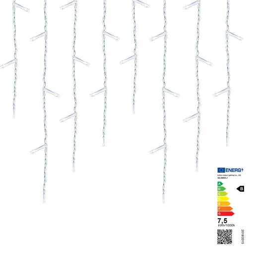 LED Zaslon za Ledene Svečice - Hladna Bela, 230 ali 690 LED, 8 Načinov Osvetlitve, IP44 Vodoodporen