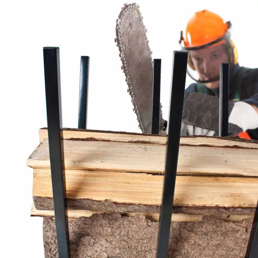Stabilen kovinski stojalo za sekanje drv 100 kg nosilnosti - kompaktno in enostavno za sestavljanje