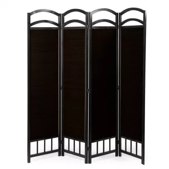 4-panelna pregrada za prostor - Temno rjava