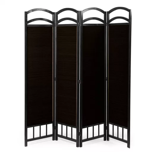 4-panelna pregrada za prostor - Temno rjava
