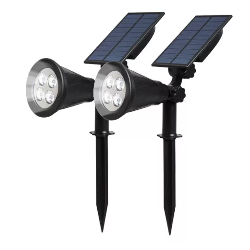 2-delni solarni zunanji dekorativni svetlobni set z nastavljivo svetlostjo in vremensko odporen dizajn