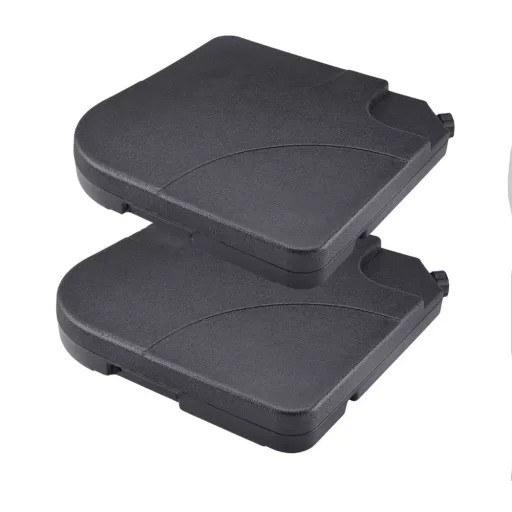 2-Pack Tehtnice za dežnike, ki jih lahko napolnite - Vodoodporne, vremensko odporne, 20 kg kapacitete