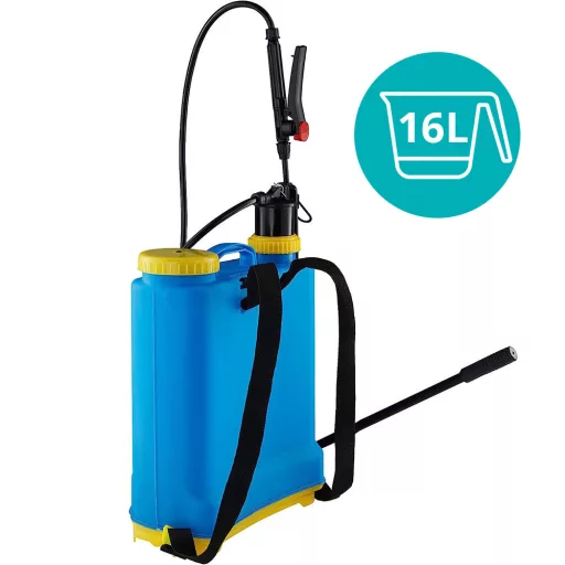16L Ergonomična nahrbtnik pršilka s 3 šobami za vrtnarjenje