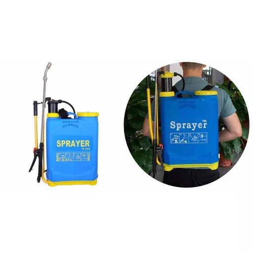 16L Ergonomična nahrbtnik pršilka s 3 šobami za vrtnarjenje