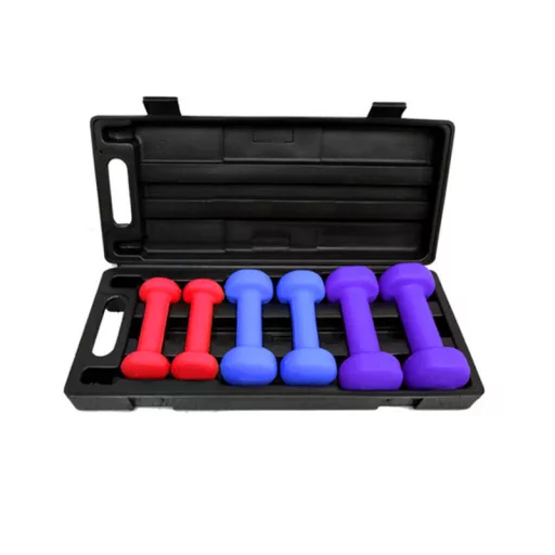 Set ročnih uteži 6 kosov s torbo - 1 kg, 1,5 kg, 2,5 kg